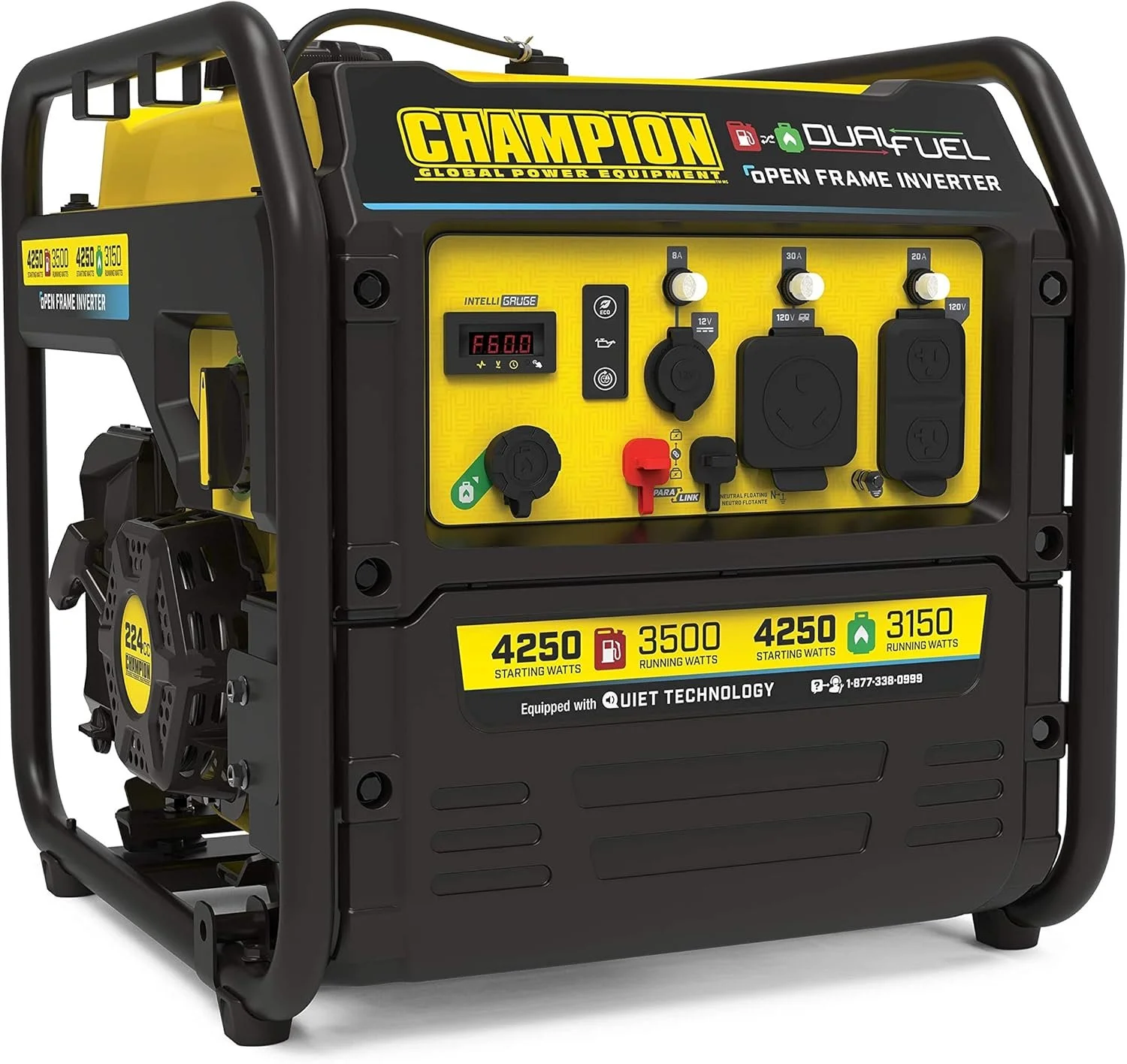 1-130-1.webp Champion 4250-Watt Dual Fuel RV Ready Open Frames Inverter Generators - Image 1