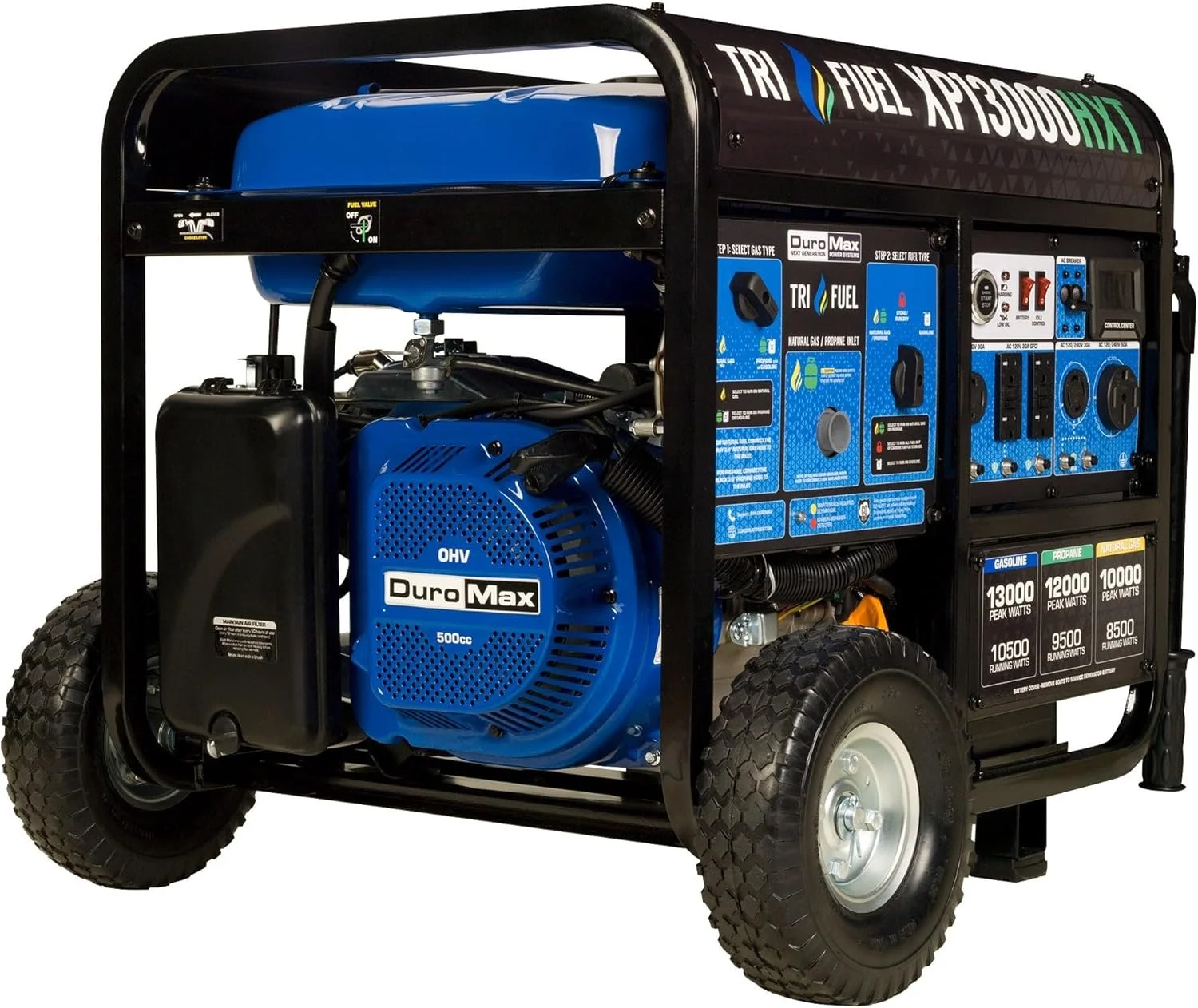 1-144-1.webp DuroMax 13,000 Watt Tri Fuel Portables HXT Generators XP13000HXT - Image 1