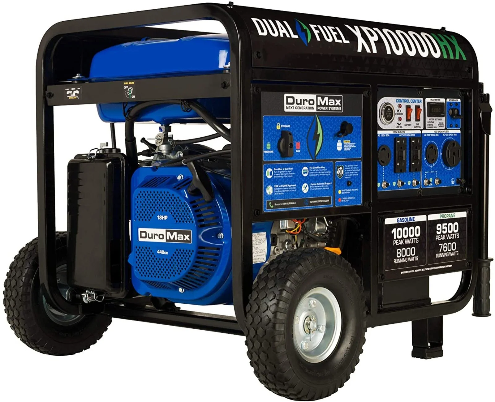 1-152-1.webp DuroMax XP10000HX 10,000 Watt Portable Dual Fuel Generators. - Image 1