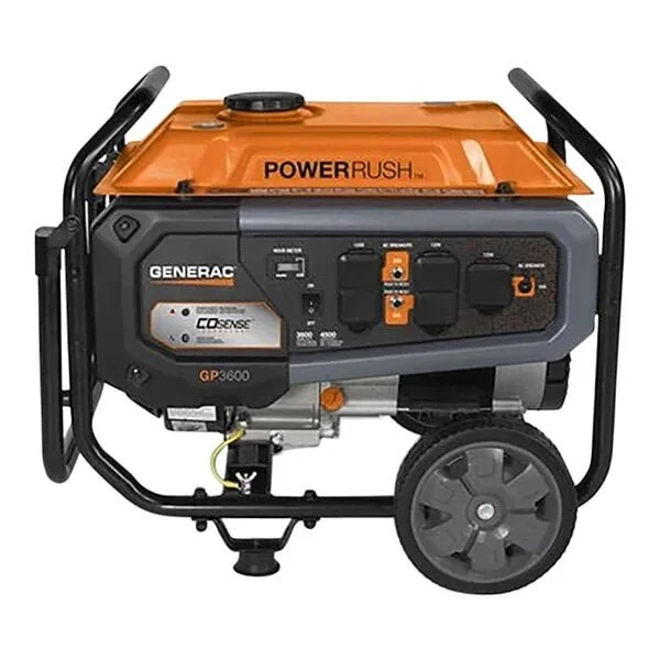 1-203-1.webp Generac GP Series GP3600 Gasoline-Powered Portables Generators with Recoil Pull Start 7721 – 3,600/4,500W, 120V - Image 1