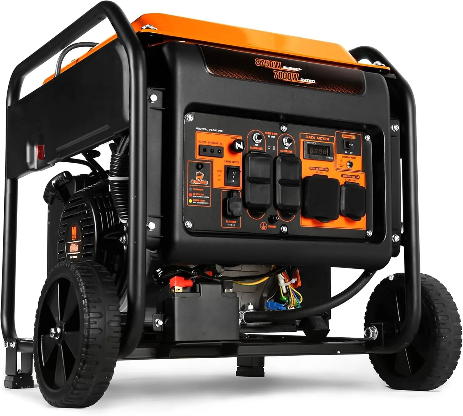 1-252-1.webp WEN DF875iX 8750-Watt RV and Transfer-Switch-Ready 120V/240V Duals. - Image 1