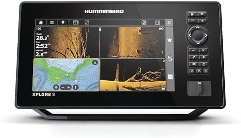 1-27-1.webp Humminbird XPLORE 9 GPS Fish Finder with Transducer, MEGA Side Imaging+ & HD Touchscreen Displays. - Image 1