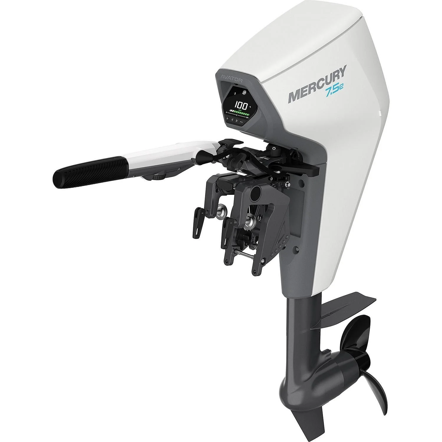 1026-1.webp Mercury Avator 7.5e Tiller Electric Outboard Motor Kit - Image 1
