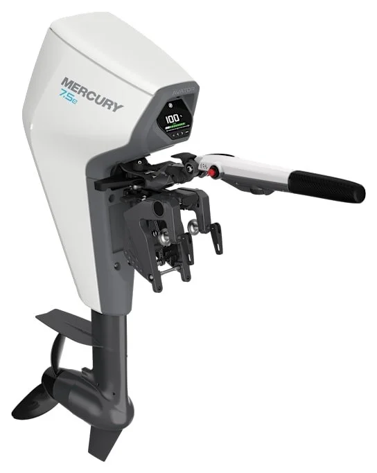 1088-1.webp Mercury Avator 7.5E 20″ Shaft Electric Outboard Motor - Image 1