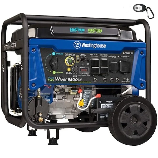 2-126-1.webp Westinghouse 12,500/9,500-Watt Tri-Fuel Portable EFI Generators. - Image 1