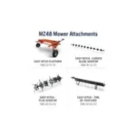 Husqvarna MZ48 Zero-Turn Mowers 23 HP Kawasaki 48” Clears Cut ZT3100 (M-ZT Seat) - Image 6