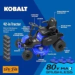Kobalt Crossover Electric Lawns Tractors KT 5680-06 - Image 2