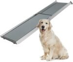 PetSafe Happy Ride Compact Telescoping Dog Ramp – Portable Pet Ramp for Cars, Trucks & SUVs with Adjustable Sizing – Non-Slip Design – Lightweight Pet Mobility Assistance – Extra Long