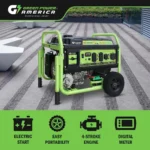 13,000W Dual Fuel Portable Generator, Electric Start - Image 4