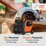 Generac iQ5200 5200W Dual Fuel Portable Inverter Generators. - Image 2