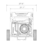 Generator 8000W/ 10,000W Tri Fuel Electric Start 120V/240V with Wheel Kits, - Image 3