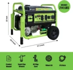 13,000W Dual Fuel Portable Generator, Electric Start - Image 2