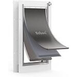 Baboni Pet Door for Wall,3-Flap,Steel Frame and Telescoping Tunnel, Aluminum Lock, Double Flap Dog Door and Cat Door, Strong and Durable (Pets Up to 100 Lb) -Large - Image 2