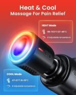 RENPHO Active Thermacool Deluxe Massage Gun Deep Tissue with Charging Stand, Mothers Day Gifts Back Massager with Heat and Cold Head, Percussion Body Muscle Masajeador for Athletes Pain Relief - Image 4