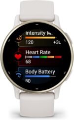 Garmin vívoactive 5, Health and Fitness GPS Smartwatch, AMOLED Display, Up to 11 Days of Battery, Ivory - Image 4