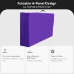 BalanceFrom 10×4 Feet 4-Panel Folding Gymnastics Mat – 2-Inch Thick Pad with Vinyl Surface and Carrying Handles for Tumbling, Yoga, Pilates, Home Workouts, and Martial Arts - Image 5