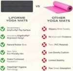 Liforme Original Yoga Mat – Free Yoga Bag Included – Patented Alignment System, Warrior-like Grip, Non-slip, Eco-friendly, sweat-resistant, long, wide, 4.2mm thick mat for comfort Visit the LIFORME Store - Image 4