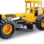 Tonka Steel Classics Road Grader – Made with Steel & Sturdy Plastic, Yellow Toy Construction Truck, Boys and Girls, Kids, Toddlers, Ages 3+