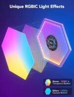 Govee Glide Hexa Light Panels, RGBIC Hexagon LED Wall Lights, Wi-Fi Smart Home Creative Wall Lights with Music Sync, Works with Alexa Google Assistant for Indoor Gaming Decor, 10 Pack - Image 2