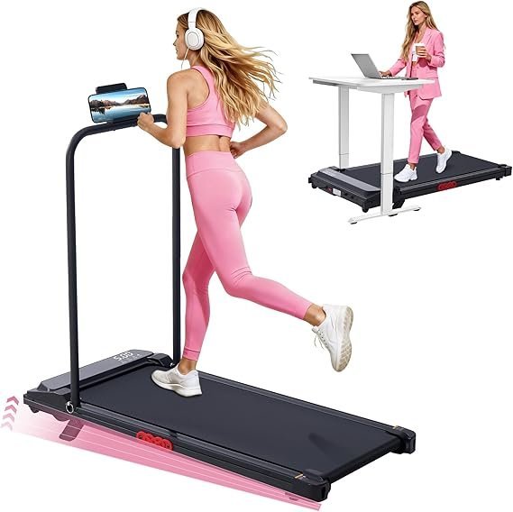71HSEjBNrL._AC_SX569_.jpg Walking Pad with Incline, 2026 Upgrade Electric Small Walking Pad with Handle Bar, 3.0HP Protable Walking Pad Treadmill with Handles and Incine for Home Small, 0.6-7.6MPH, 350LBS - Image 1