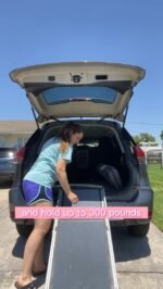 PetSafe Happy Ride Compact Telescoping Dog Ramp – Portable Pet Ramp for Cars, Trucks & SUVs with Adjustable Sizing – Non-Slip Design – Lightweight Pet Mobility Assistance – Extra Long - Image 4