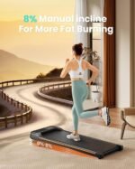 Abonow Under-Desk Walking Pad Treadmill with Incline - Image 5
