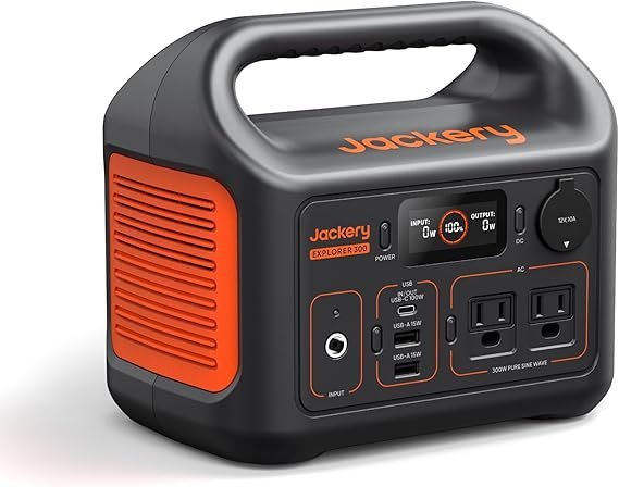 71ZiOkCG4YL._AC_SX569_.jpg Jackery Portable Power Station Explorer 300, 292Wh Backup LiFePO4 Battery, Solar Generator for Outdoors Camping Travel Hunting Blackout (Solar Panel Optional) - Image 1