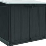 Keter Store-It-Out Prime 4.3 x 3.7 ft. Outdoor Resin Storage Shed with Easy Lift Hinges, Perfect for Yard Tools, Pool Floats and Garden Accessories, Black