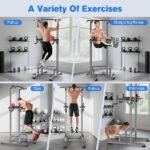 RELIFE REBUILD YOUR LIFE Power Tower Pull Up Bar Station Workout Dip Station for Home Gym Strength Training Fitness Equipment - Image 4