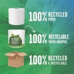 Seventh Generation White Toilet Paper 2-ply 100% Recycled Paper, 500 sheets, Pack of 60 - Image 3
