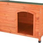 TRIXIE Pet Products Dog Club House, Large,Glazed Pine,40.75×26.75×28.25 Inch (Pack of 1),39552