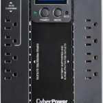 CyberPower EC850LCD Ecologic UPS Battery Backup and Surge Protector, 850VA/510W, 12 Outlets, ECO Mode, Compact, UL Certified