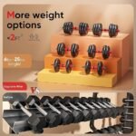 Adjustable Dumbbell Set, 20–90 lbs - Image 3