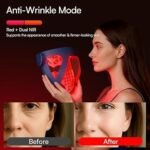 INIA Glow 4D Wireless Red Light Therapy Mask for face – Dual NIR, 320 LEDs, 4 Modes, Under-Eye Cooling, Cordless & Rechargeable LED Face Mask for Home & Travel, Skincare Gifts for Women Mom Wife, Blue - Image 3