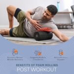 LifePro 4 Speed Vibrating Foam Roller for Physical Therapy & Exercise – High-Intensity Vibrating Roller for Muscle Recovery & Pliability Training – Back Roller for Deep & Gentle Trigger Point Therapy - Image 2