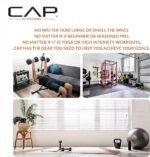 CAP Barbell Rubber Coated Dumbbell Weight Set with Vertical Rack | 100 lb, 150 lb, and 210 lb Options - Image 2