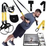 TRX All-In-One Home Gym System – Complete Suspension Training Kit for Strength Training, HIIT & Full-Body Workouts at Home or Outdoors, Includes Indoor & Outdoor Anchors