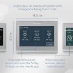 Honeywell Home RTH9585WF1004 Wi-Fi Smart Color Thermostat, 7 Day Programmable, Touch Screen, Energy Star, Alexa Ready, Gray - Image 2