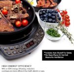 Nuwave Precision Induction Cooktop Gold, 12” Shatter-Proof Ceramic Glass Surface, Large 8” Heating Coil, Portable, 51Temp Settings 100°F to 575°F, 3 Wattage Settings 600, 900, and 1500 Watts - Image 5