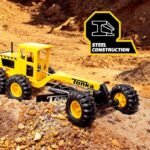 Tonka Steel Classics Road Grader – Made with Steel & Sturdy Plastic, Yellow Toy Construction Truck, Boys and Girls, Kids, Toddlers, Ages 3+ - Image 2