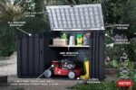 Keter Store-It-Out Prime 4.3 x 3.7 ft. Outdoor Resin Storage Shed with Easy Lift Hinges, Perfect for Yard Tools, Pool Floats and Garden Accessories, Black - Image 2