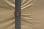 APEX GARDEN Four-Side Privacy Side Wall Curtain Set for 10-ft x 12-ft Gazebo (Beige) - Image 3