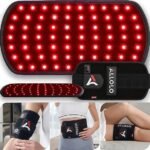 ALLOLO Red Light Therapy for Body, 3-in-1 LEDs Red Light Therapy Belt with Timer Remote Control, 660nm&850nm Infrared Light Therapy Pad for Body Waist Shoulder Knee, 70pcs LED 12.6″*6.3″ Large Area