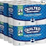 Quilted Northern Ultra Soft & Strong Toilet Paper, 48 Double Rolls, 48 = 96 Regular Rolls,12 Count (Pack of 4)