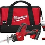 Milwaukee 2695-24 M18 18V Cordless Power Tool Combo Kit with Hammer Drill, Impact Driver, Reciprocating Saw, and Work Light (2 Batteries, Charger, and Tool Case Included)