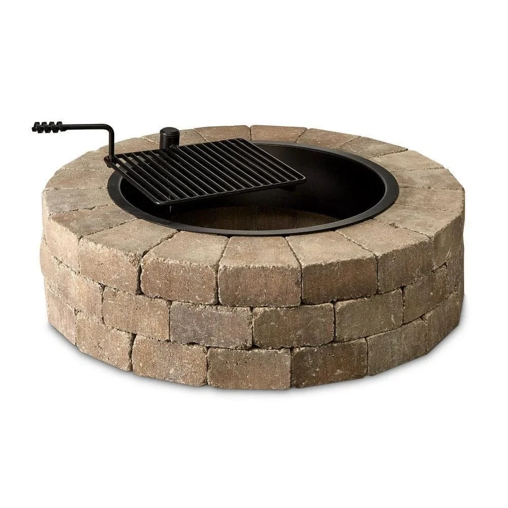 a1-211-1.webp Necessories Wood Burning Fire Pit Kit 48″ w/ Cooking Grate, Concretes in Santa Fes - Image 1