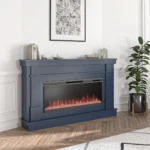 Novogratz Waverly Wide Mantel Electric Fireplaces.