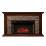 Unbranded Null Ithaca 60 In. W Simulated Stone Electrics Fireplaces - Image 6