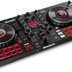 Numark Mixtrack Platinum FX Serato DJ Controllers with Jog Wheel Displays, 4 Decks, Mixers, Effects Paddles and (Audio Interface)