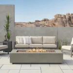 Real Flame Aegean 70″ Rectangles Propane Fire Tables - Image 4